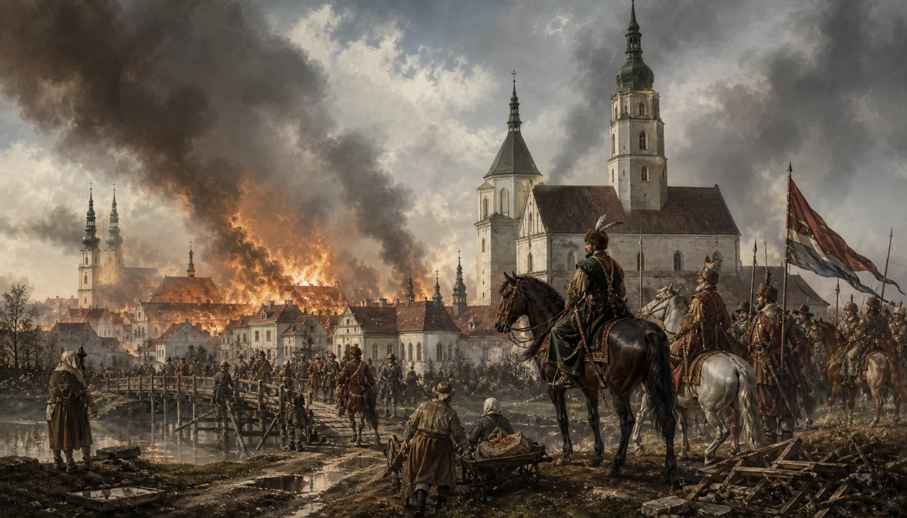 Fire, kuruc armies and a church that changed sides