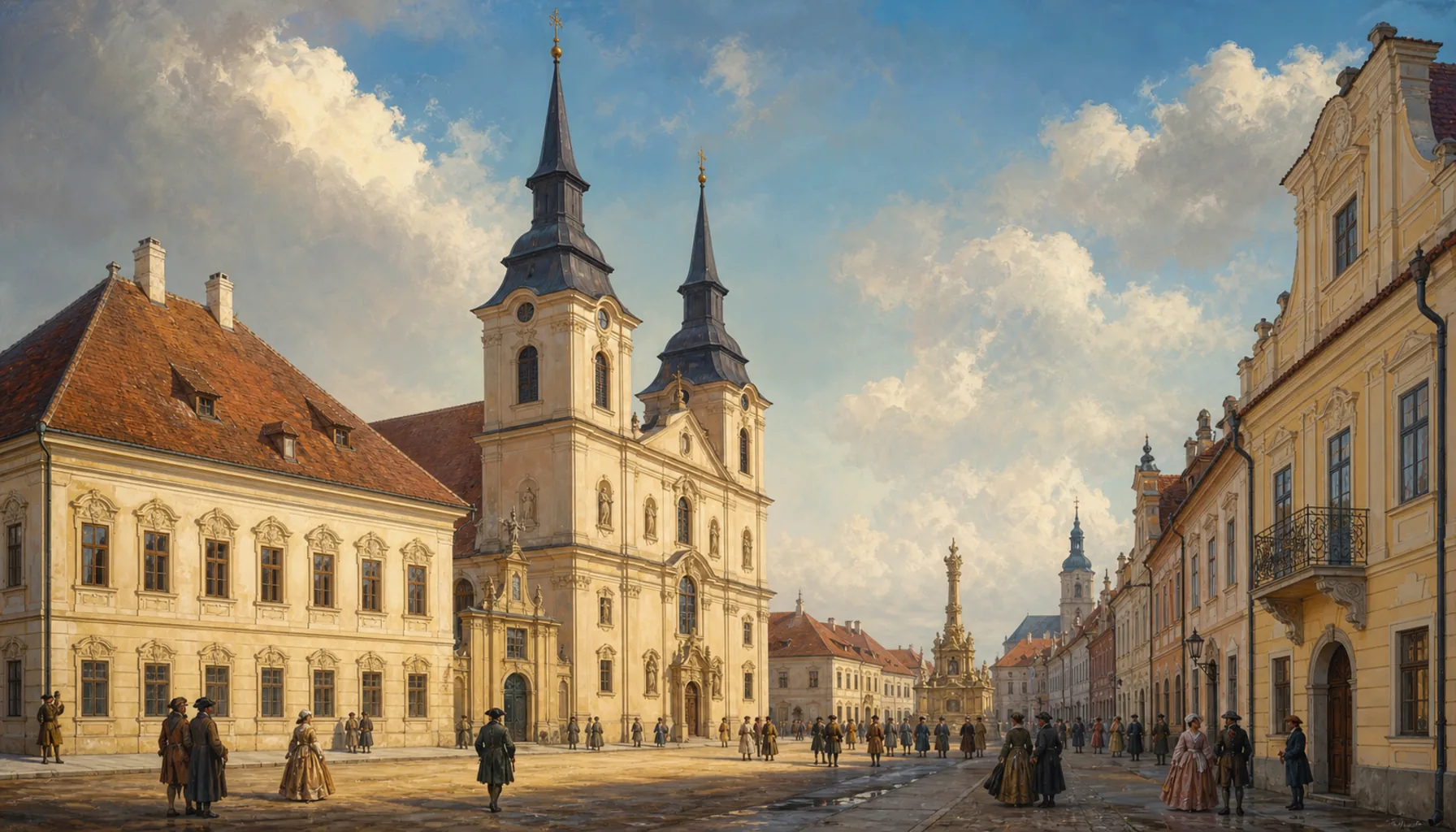 The Baroque town you walk through today