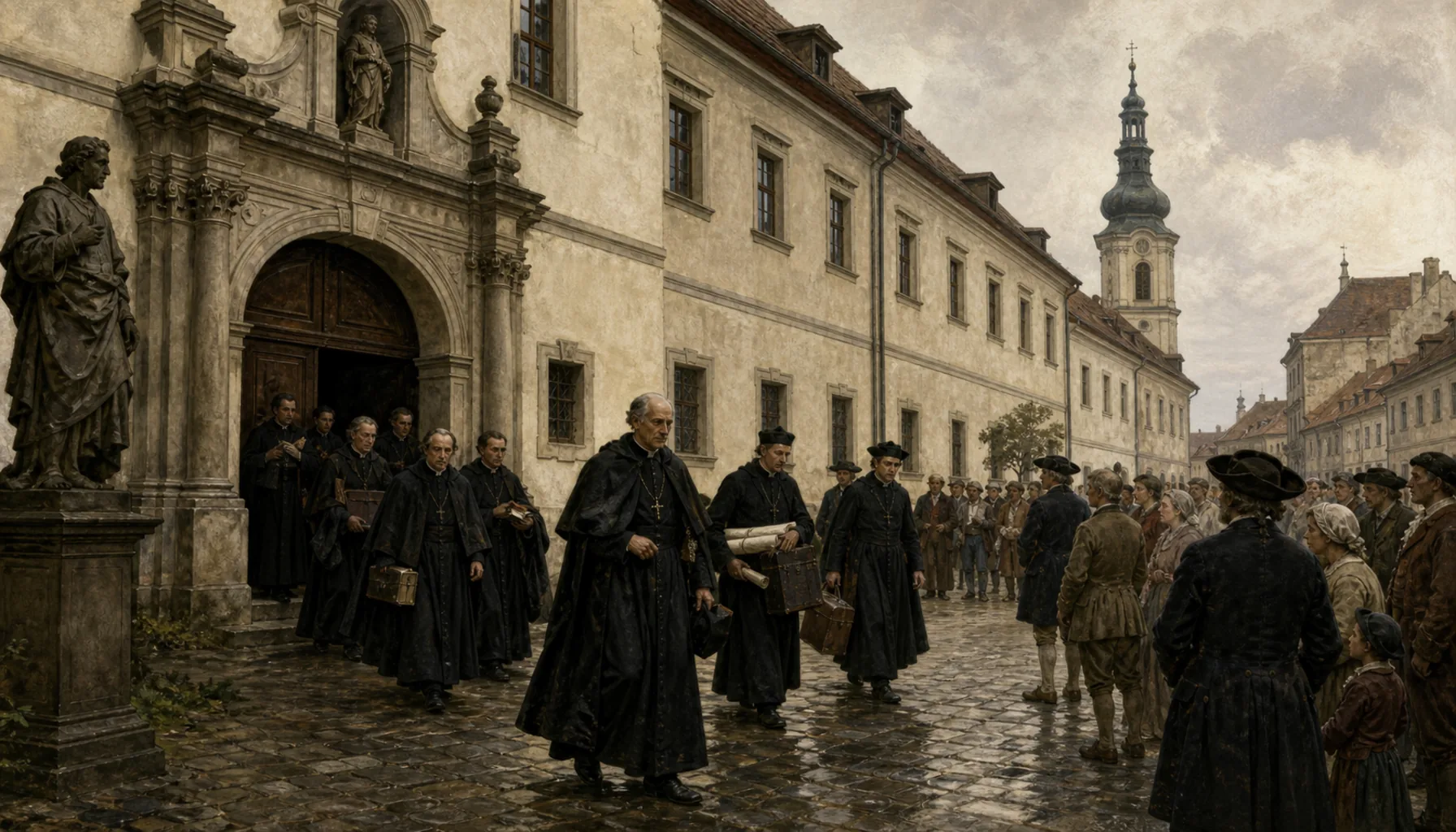 1777: the university is taken away