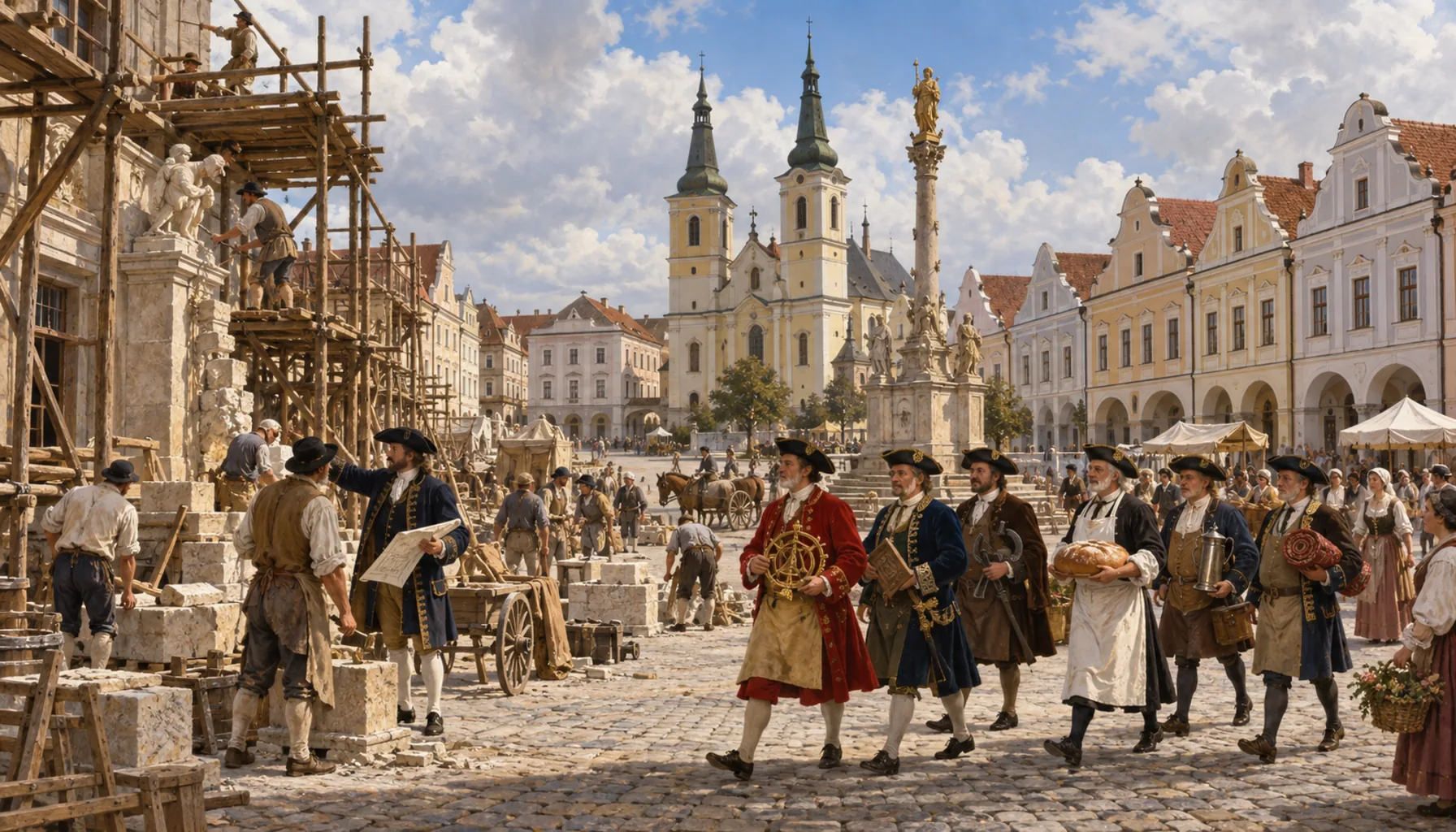Baroque on the square, and the guilds run out