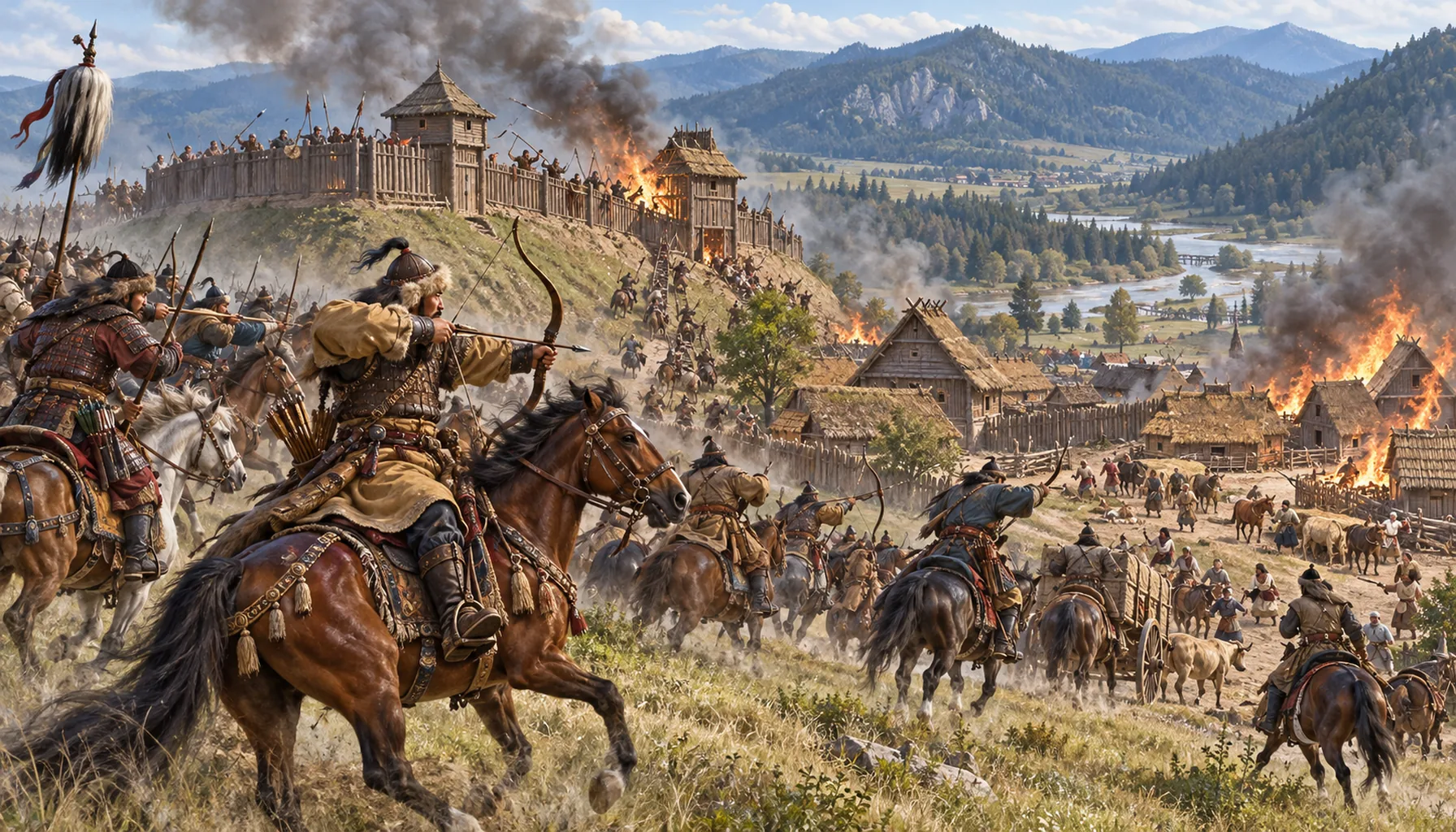 What the Mongols left behind was stone