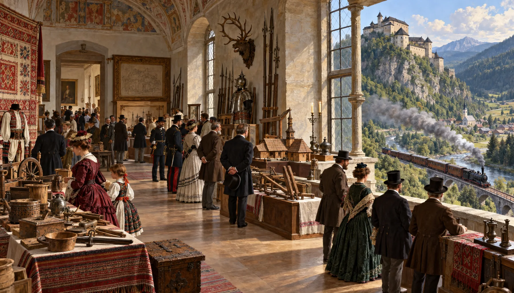 A museum in the castle, a railway up the valley