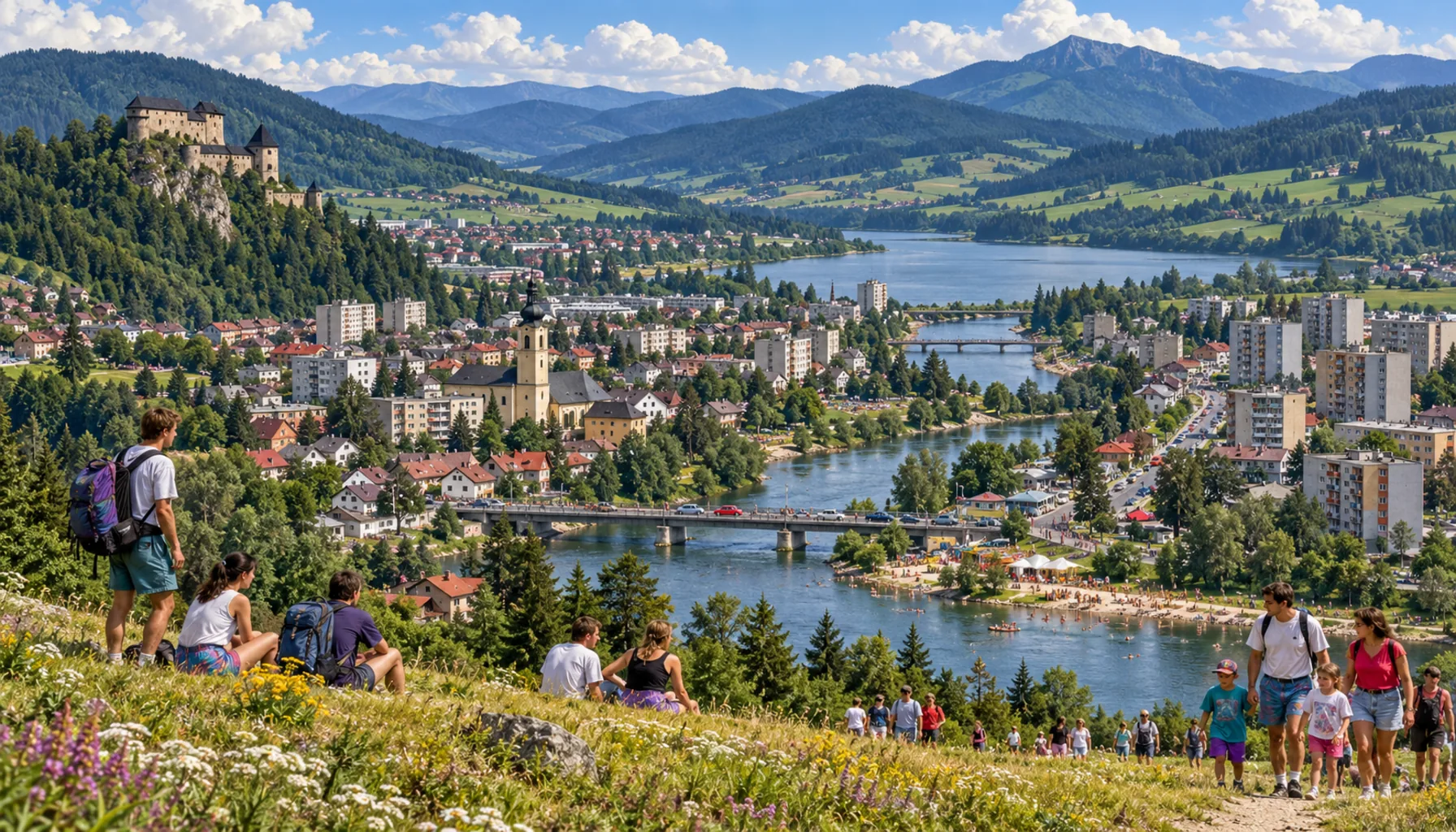 Three districts, and a valley that fills up in July