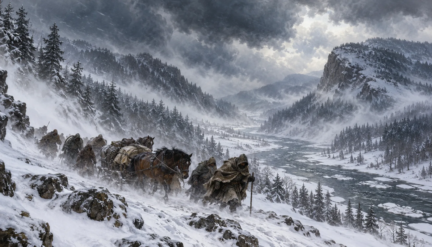 A valley people crossed, not one they lived in