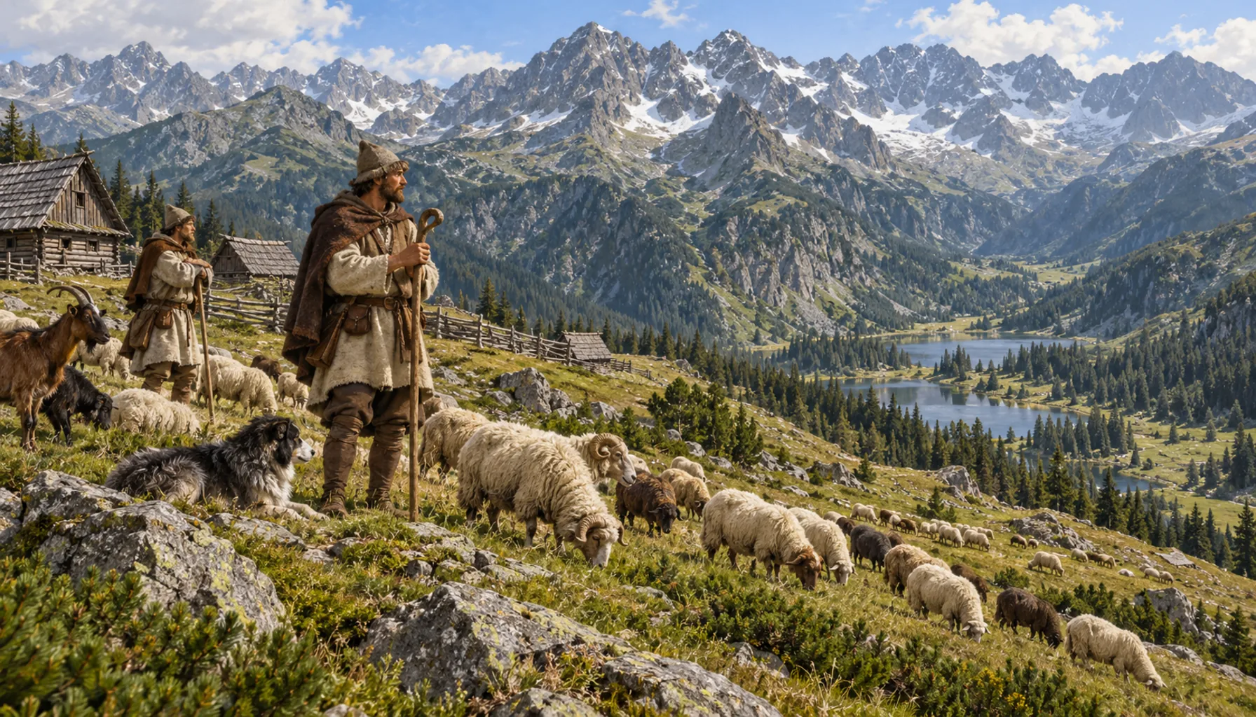 Shepherds on the high pastures