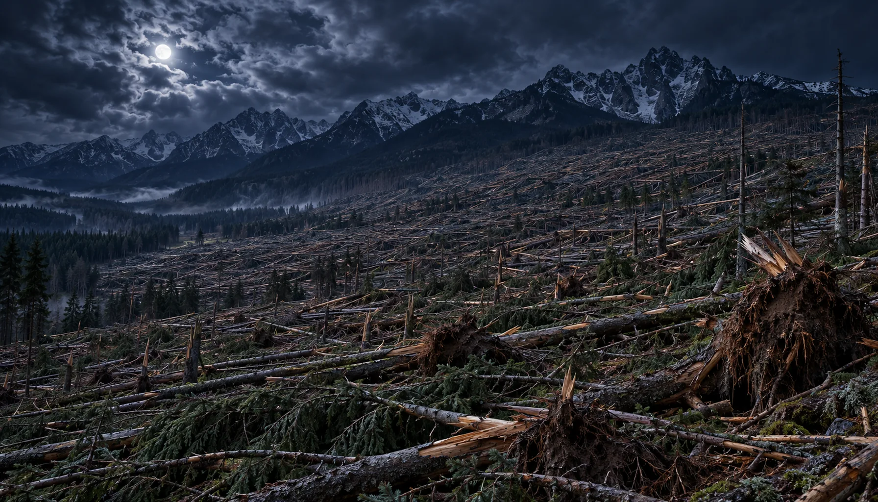 The night the forest went down