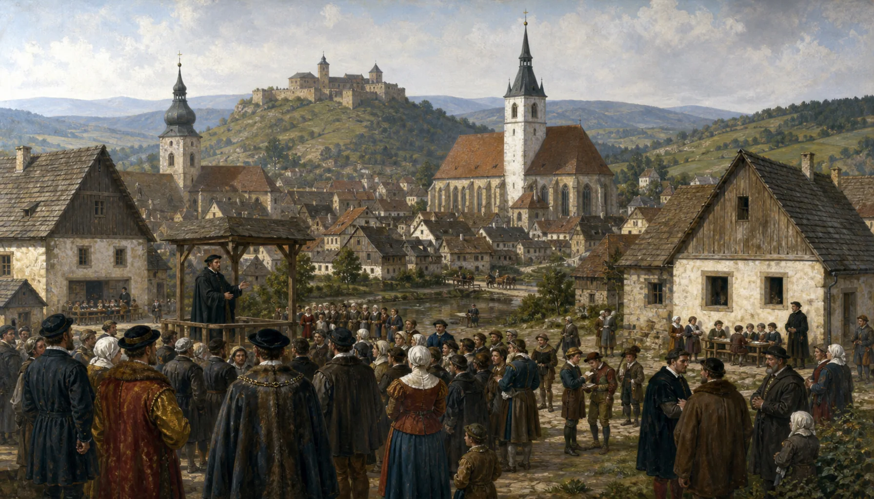 Two churches, two schools