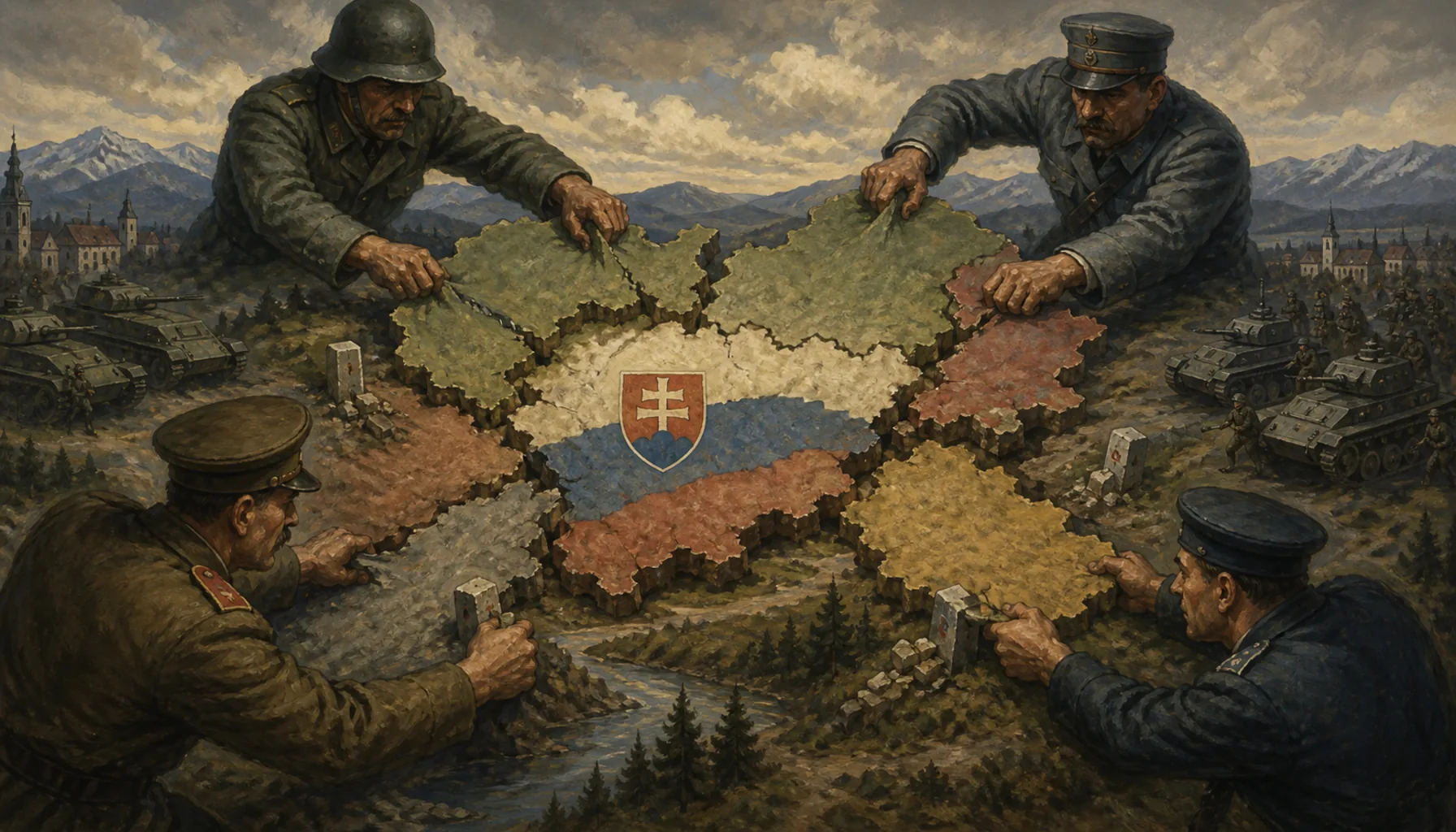 The country is cut apart