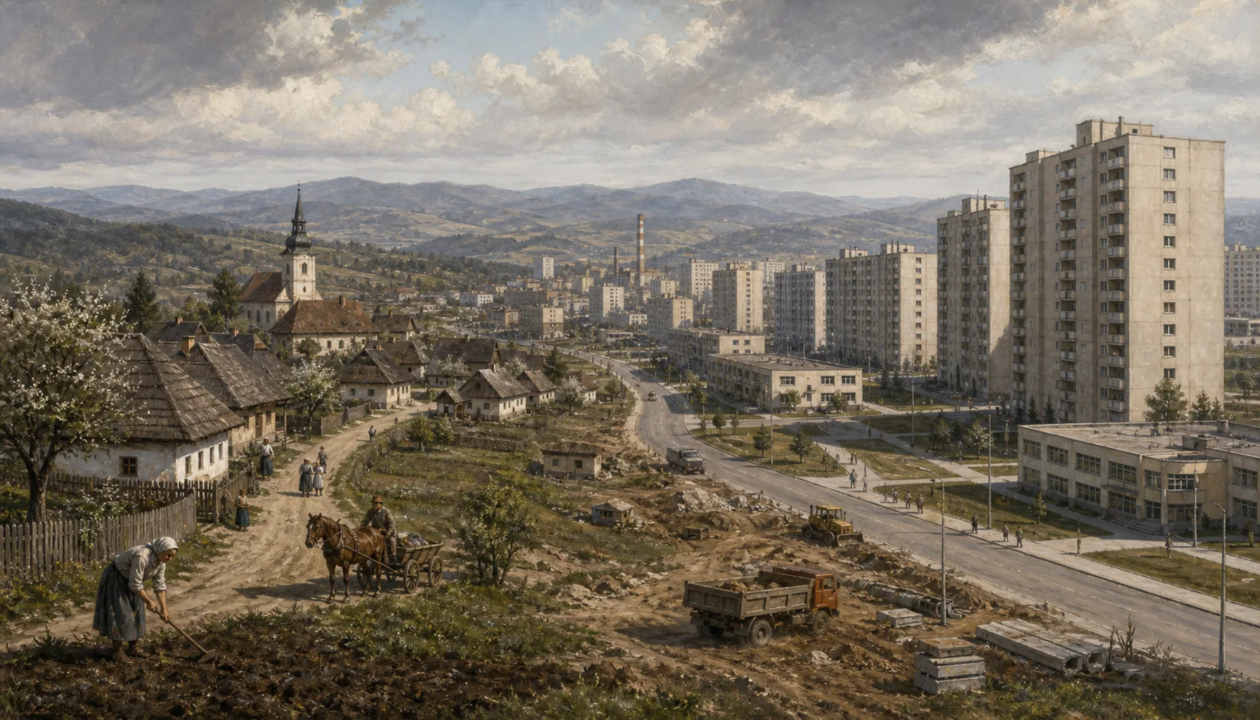 From the village to the panelák