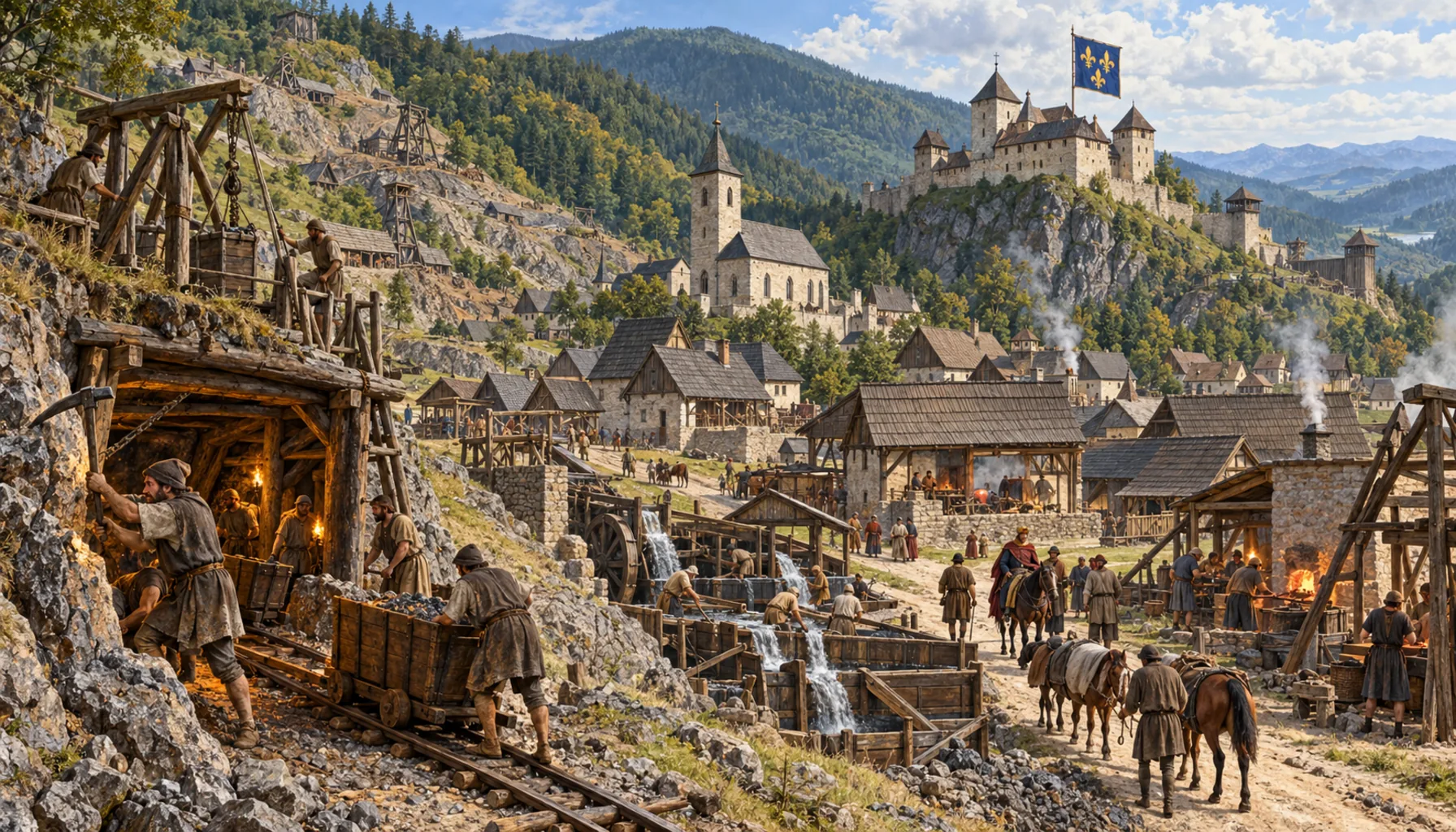 A town that answered only to the king
