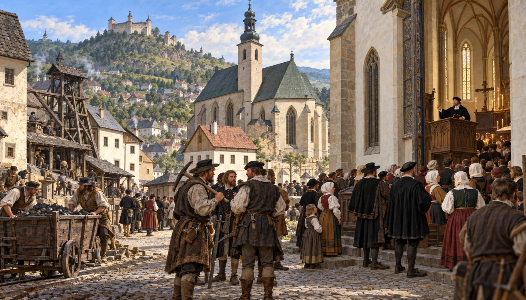 The town turns Lutheran, and back