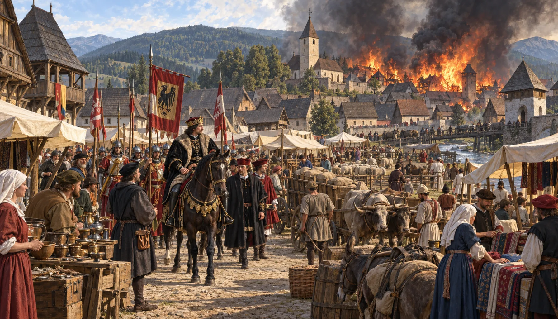 A fair from Corvinus, a fire from the Dóci
