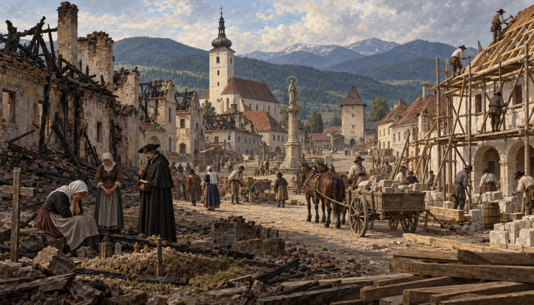 Plague, fire, and a town rebuilt