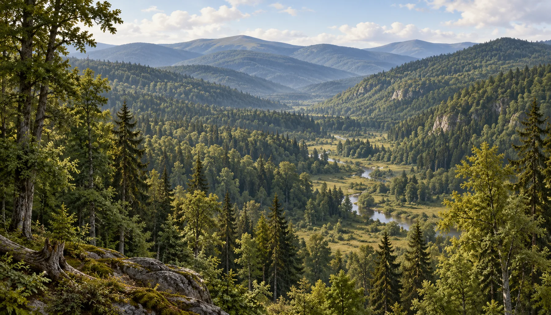 The king's hunting forest, with nobody in it