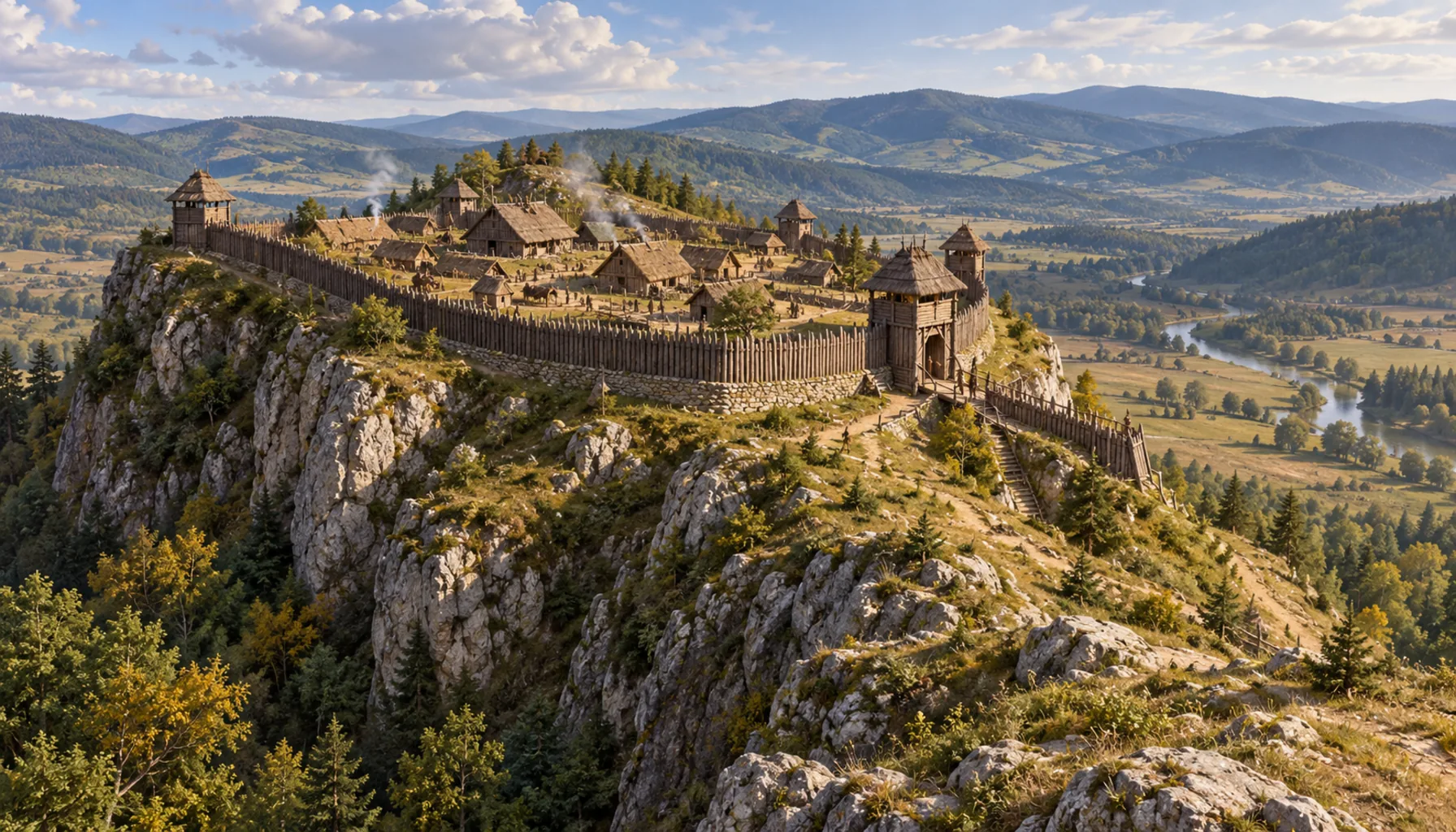 A Great Moravian fort on the rock