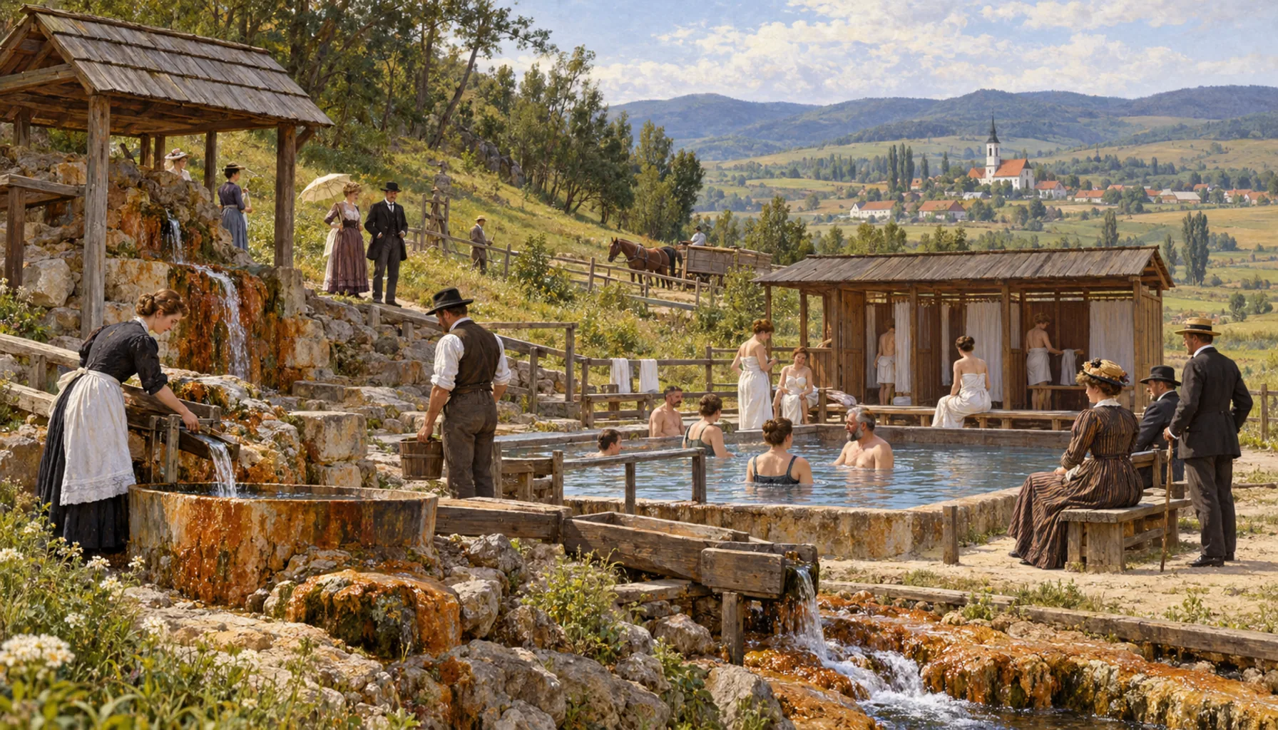 The first baths