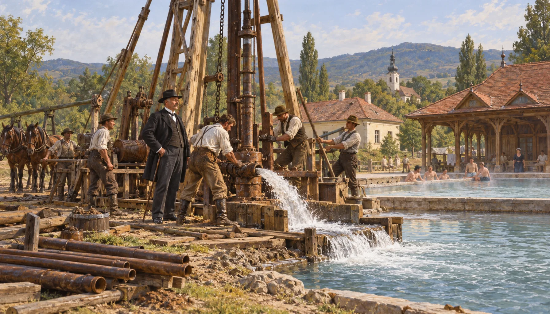 A borehole in the year of the republic