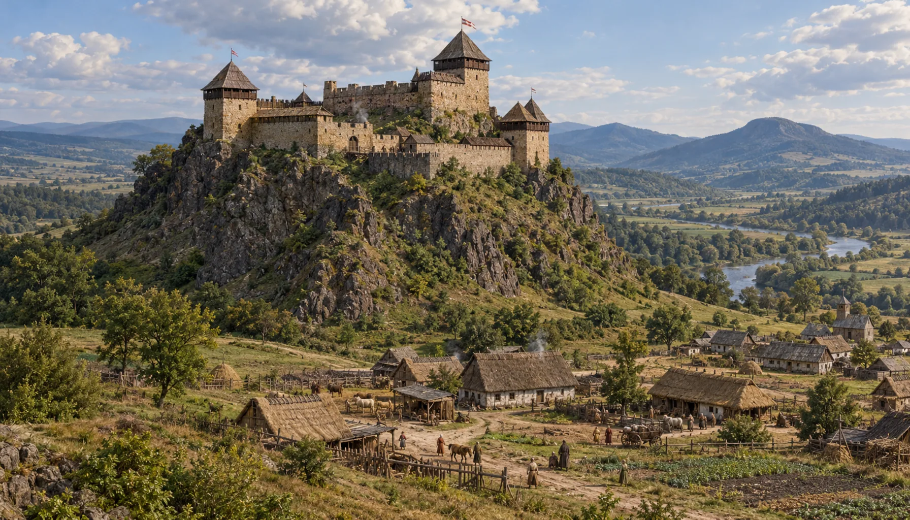 Castle first, town afterwards