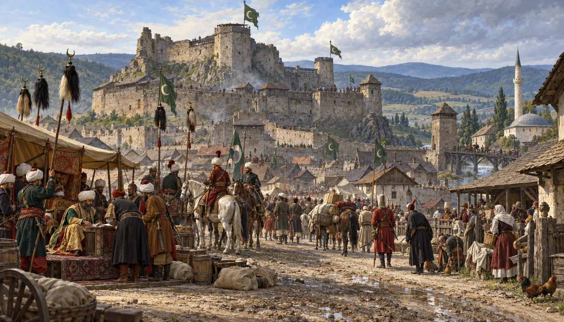 A town inside the Ottoman Empire