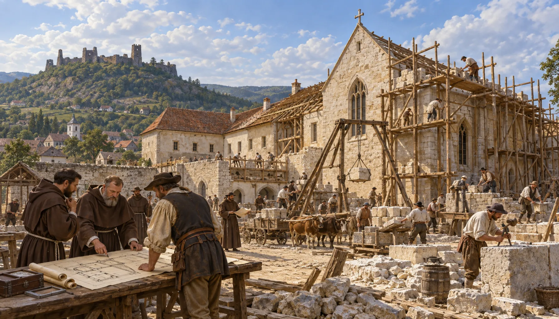 Rebuilding, in stone and on paper