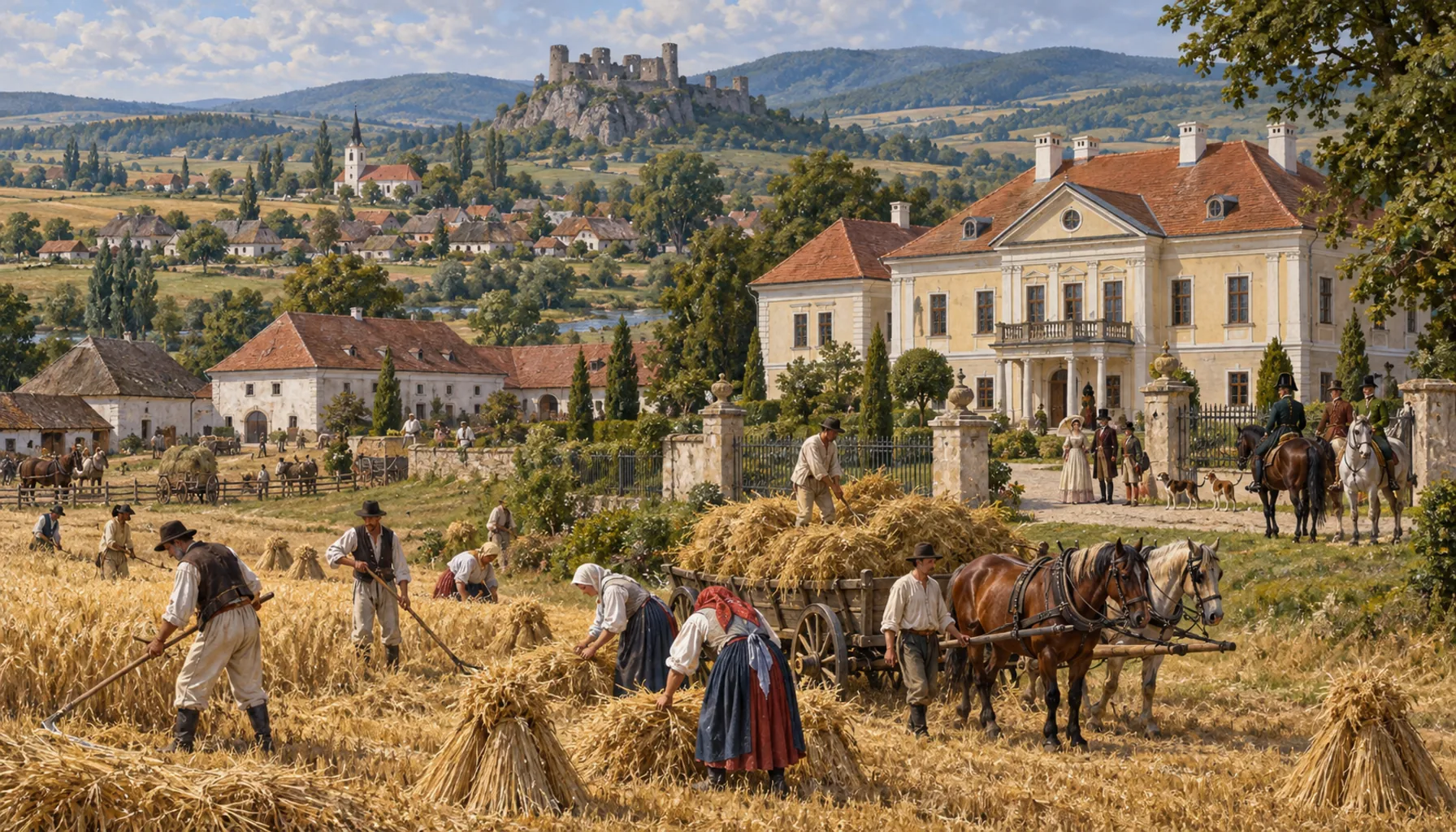 Manor houses, and the end of serfdom