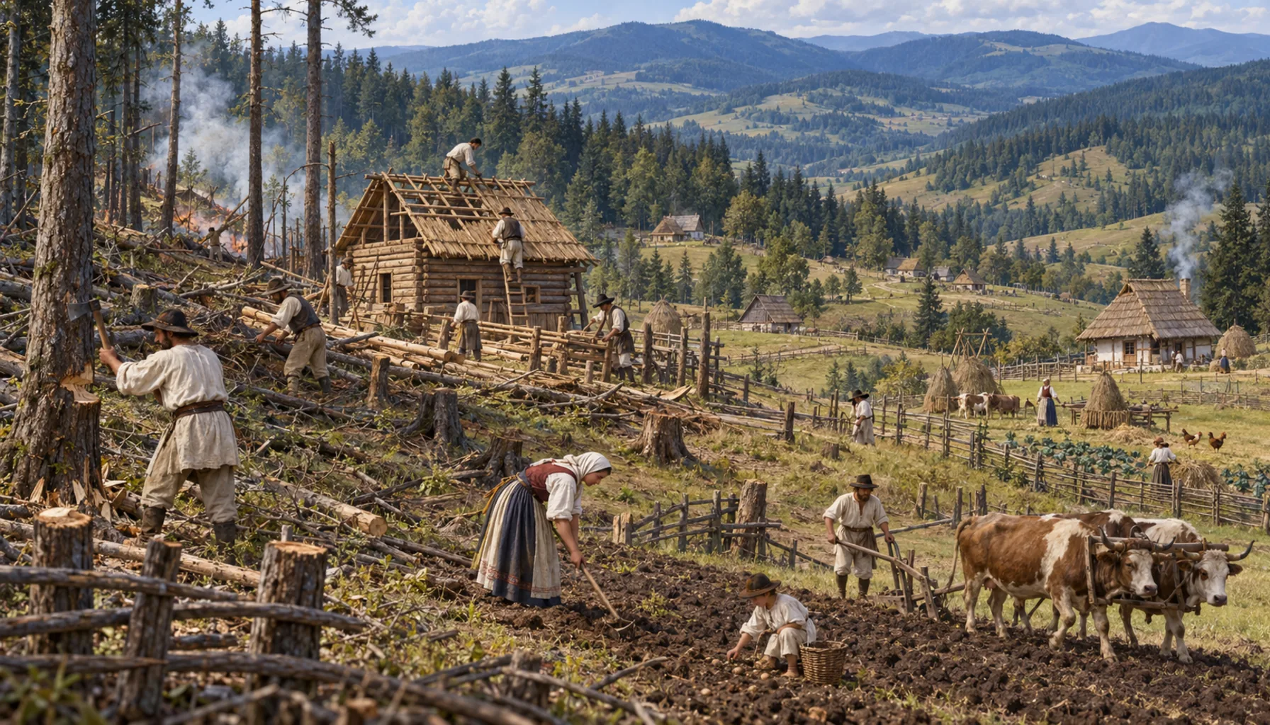 Cleared out of Detva, one farm at a time