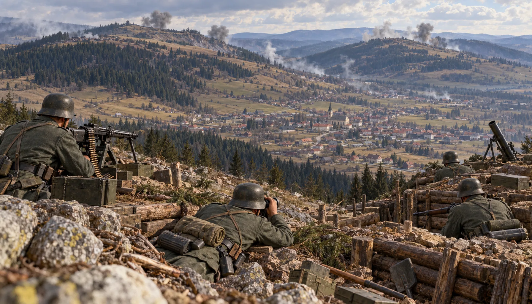 Eleven days with the front on top of the town