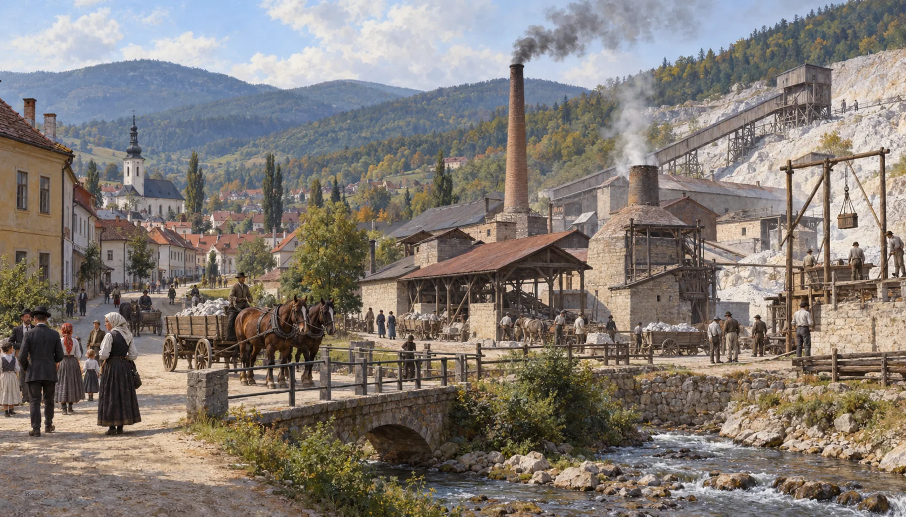 A company town in Czechoslovakia