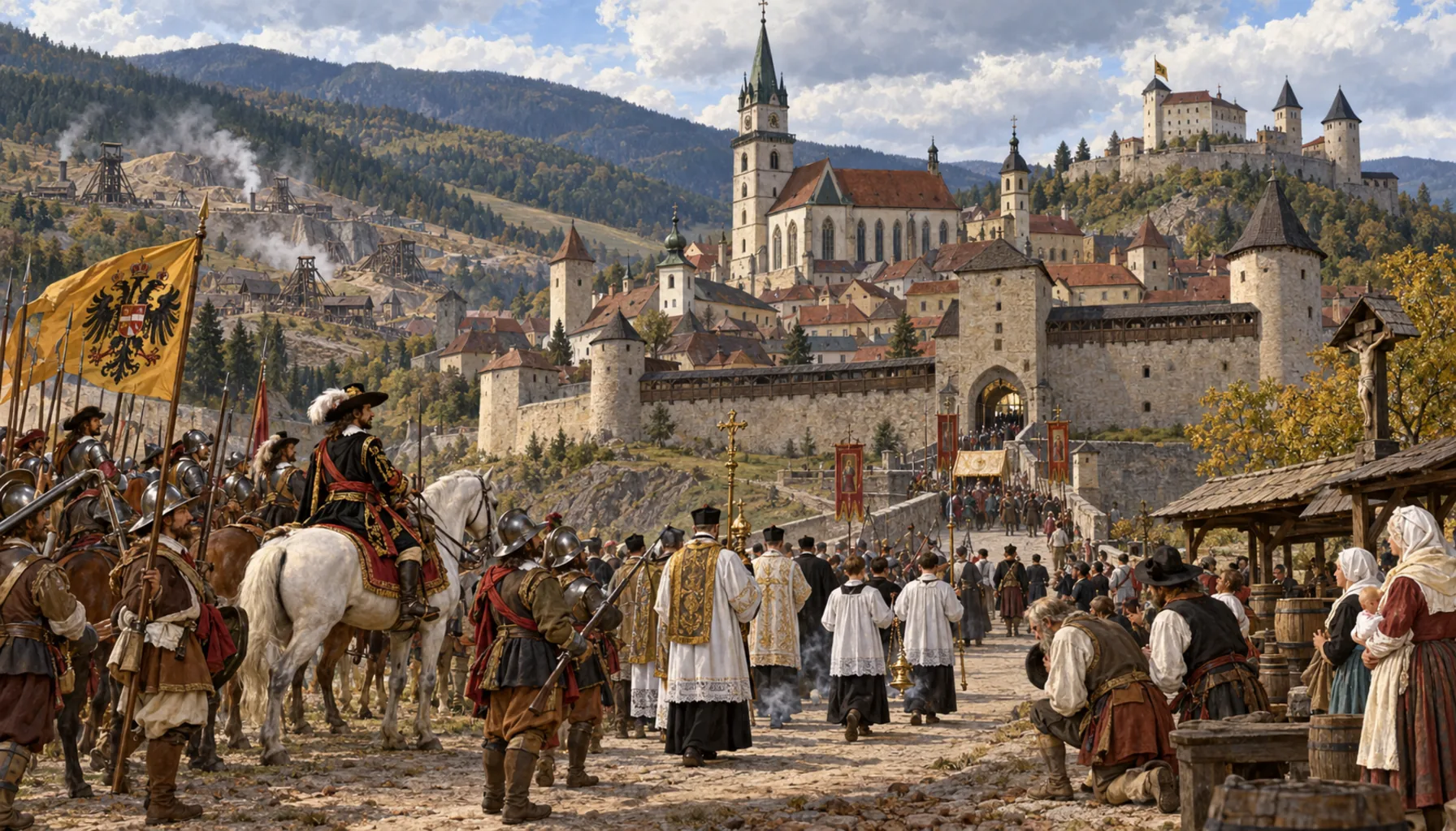 The uprisings, and a town made Catholic again