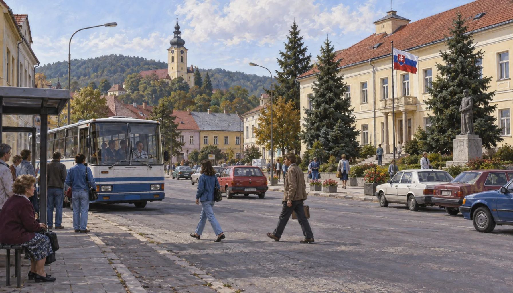 A district town again