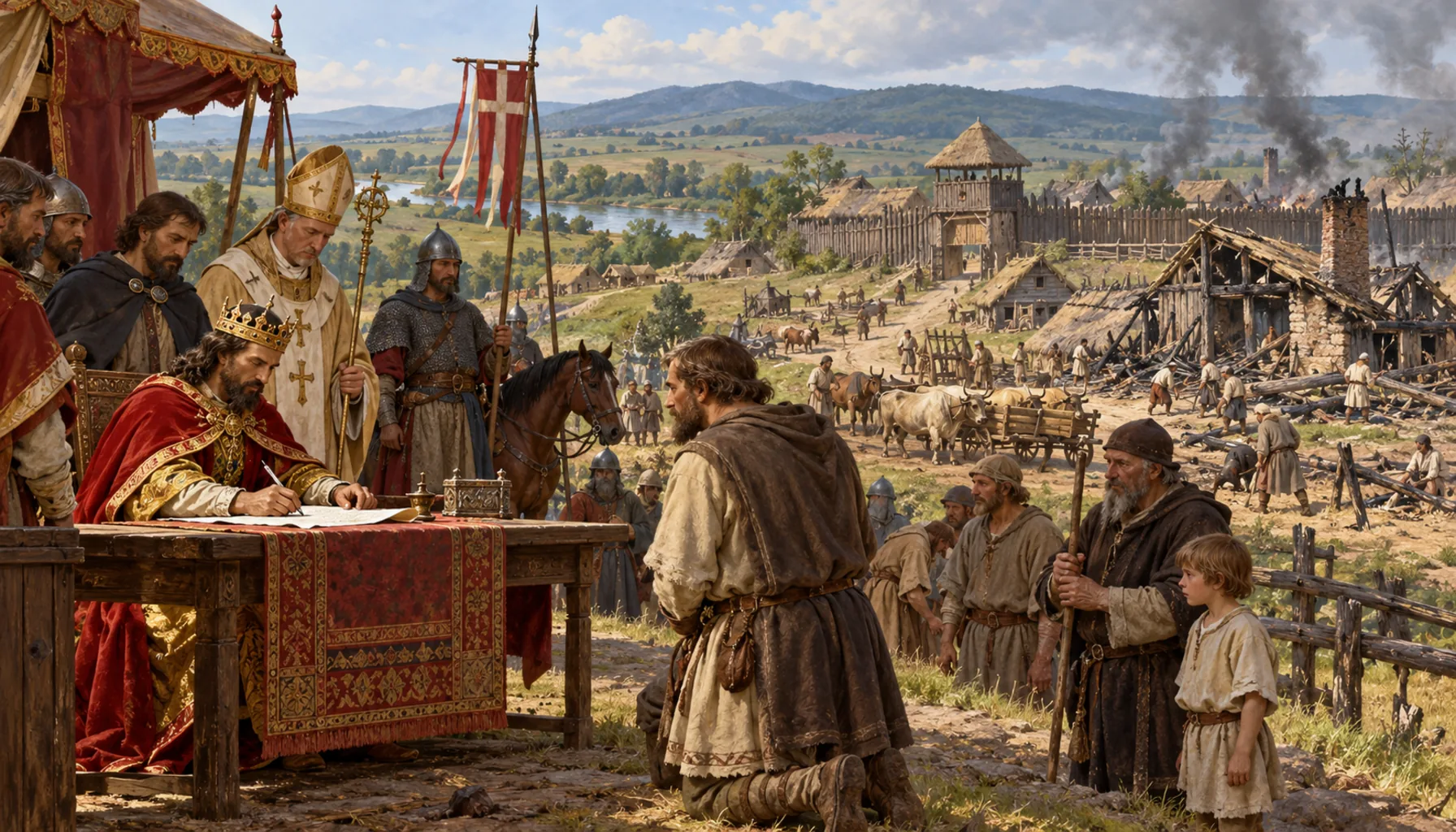 The first certain mention — just after the Mongols