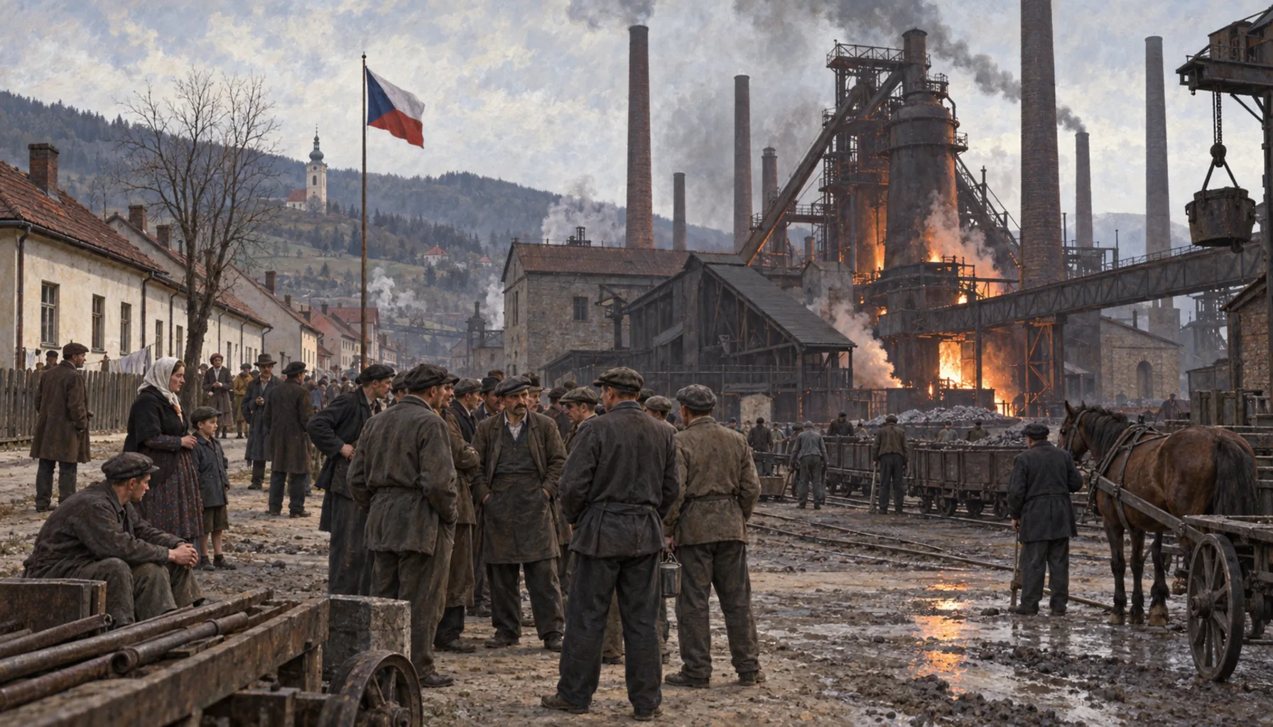 Company villages, company strikes