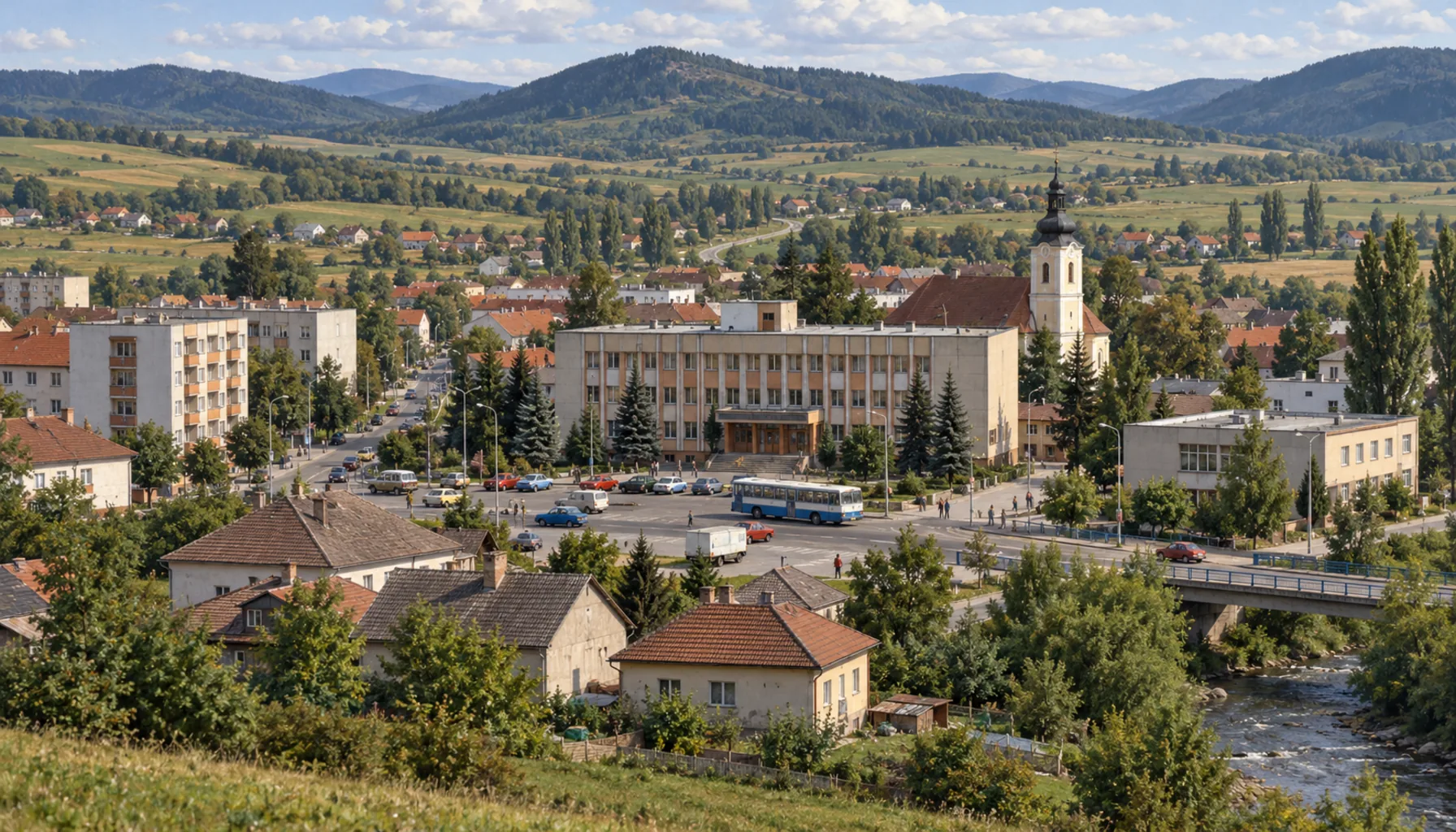 One of the smallest district towns in Slovakia