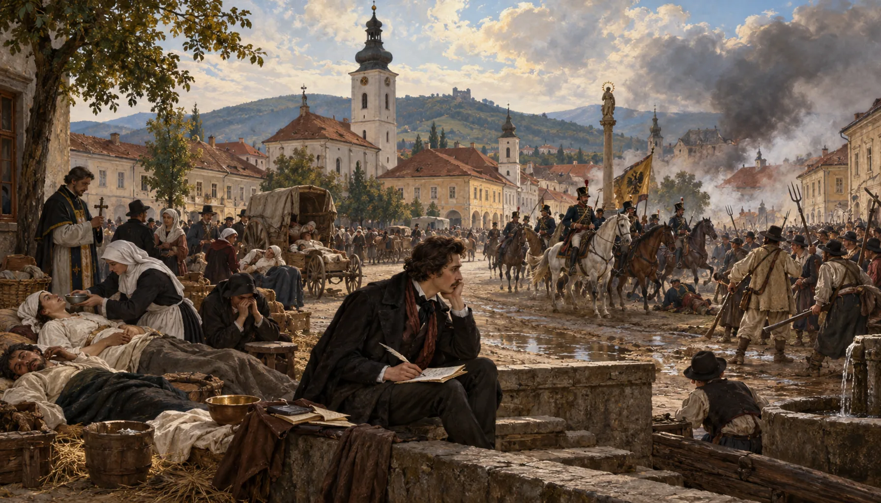Cholera, a poet, and a war that changed hands