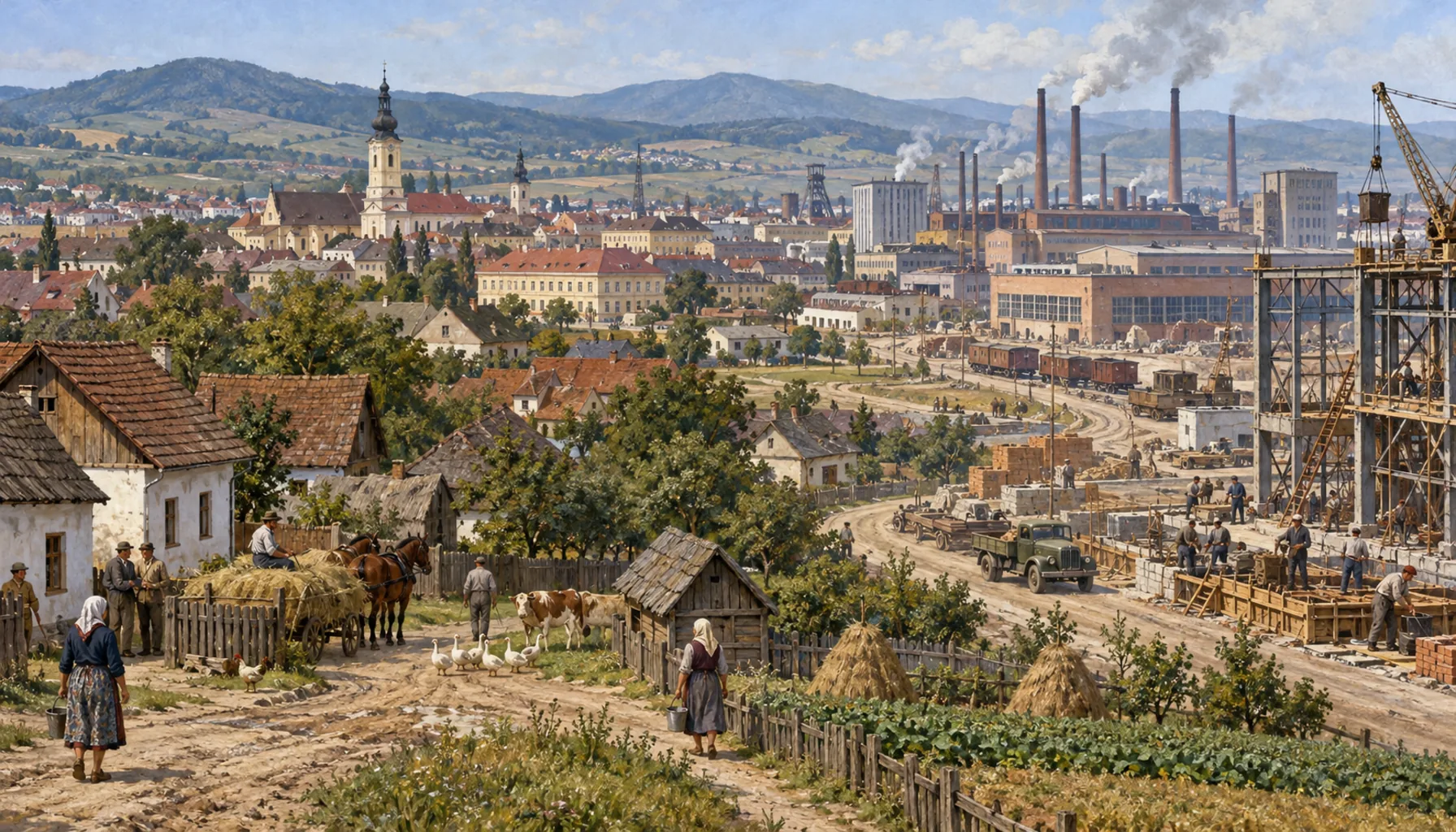 Villages swallowed, factories built