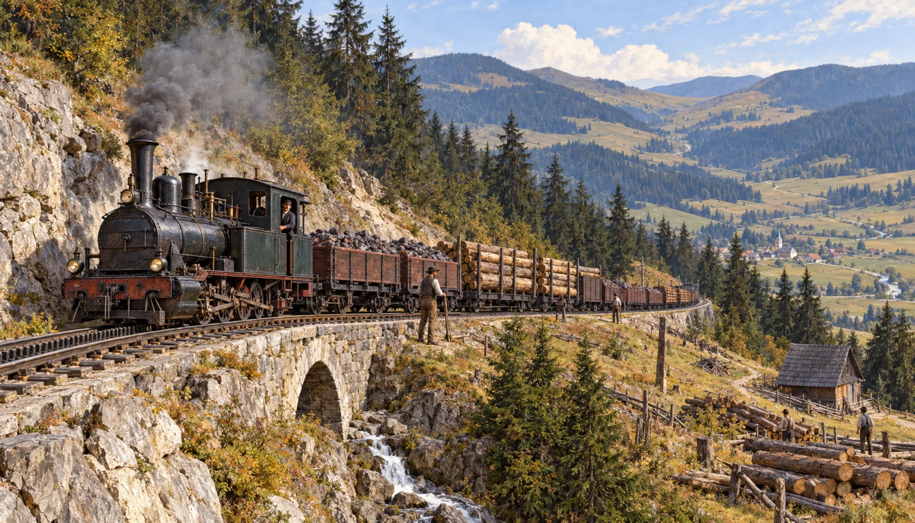 The rack railway over Zbojská
