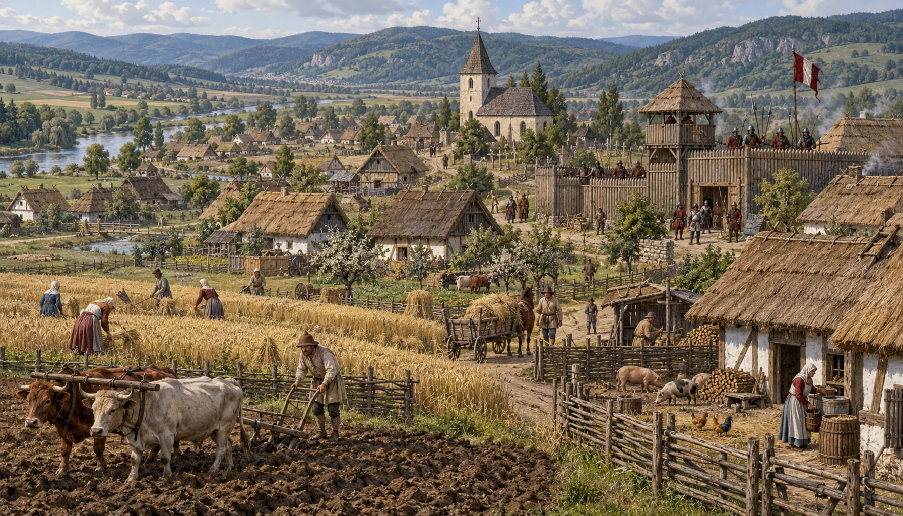 Forty-six holdings, and a Hussite garrison