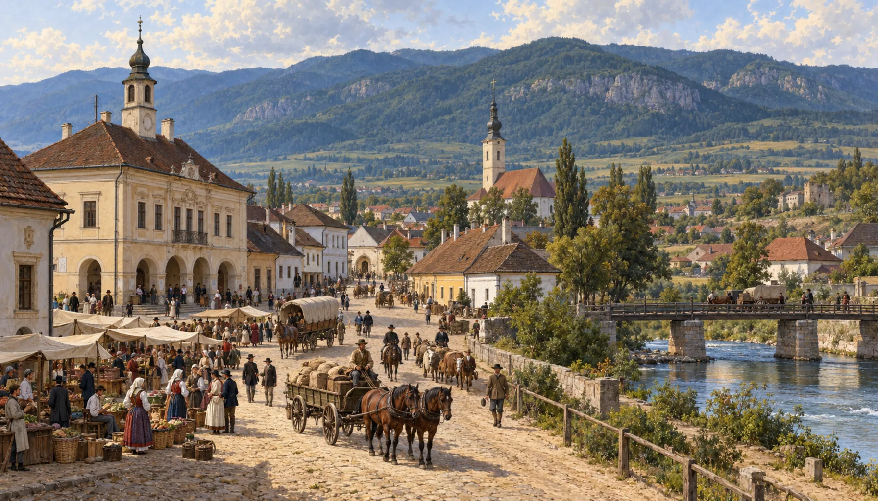 The railway makes a town