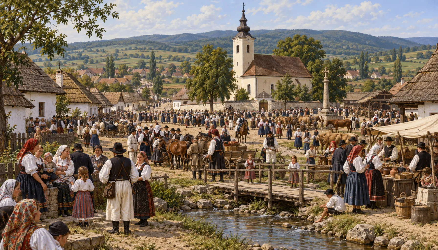 Eight hundred people, and a Slovak village