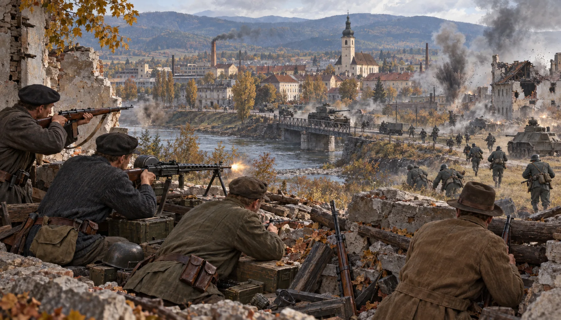 A defended point on the Uprising's front