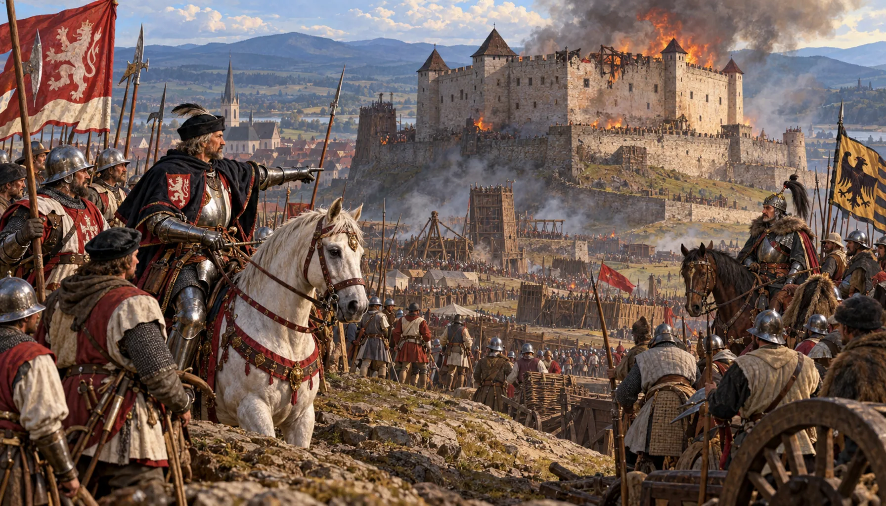 Jiskra, Hunyadi, and a castle that burned