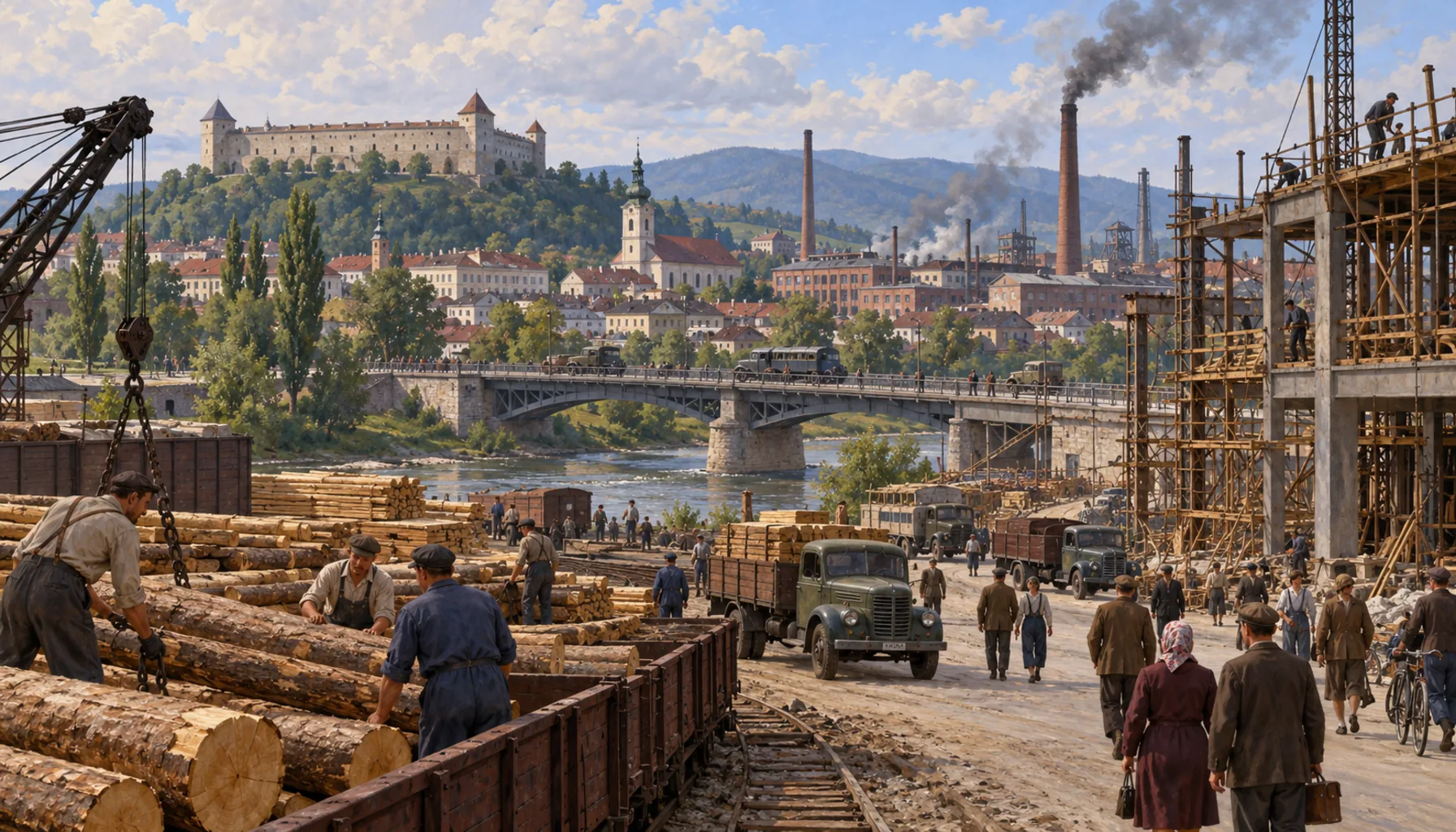 Wood, engineering and forty thousand people