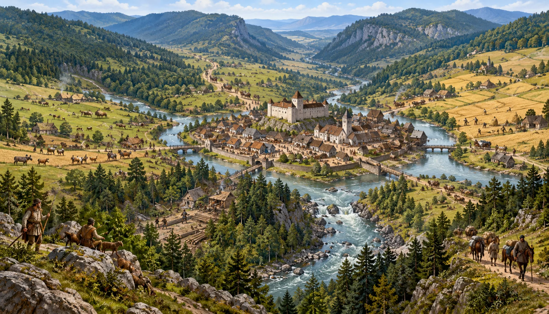 Four valleys, and people in all of them