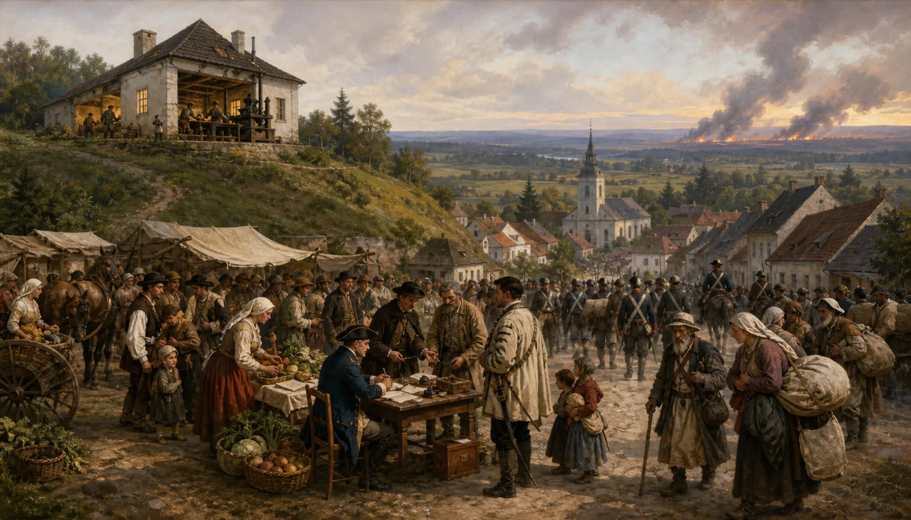 Market rights, and a printing press on the hill