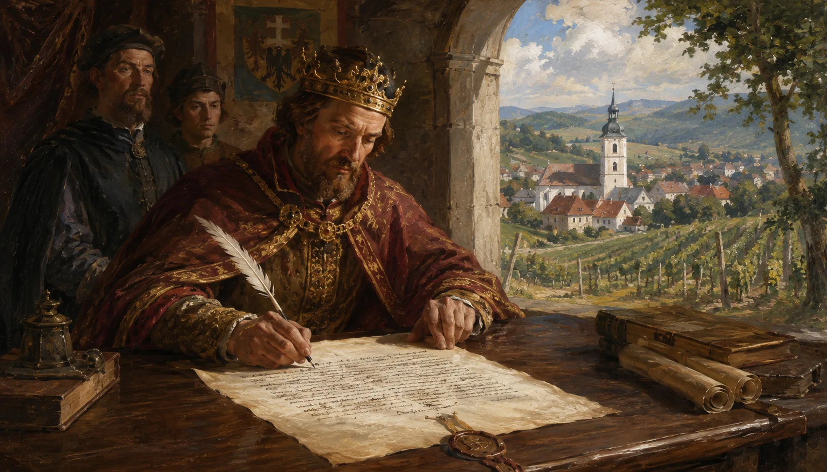 The name in a king's charter