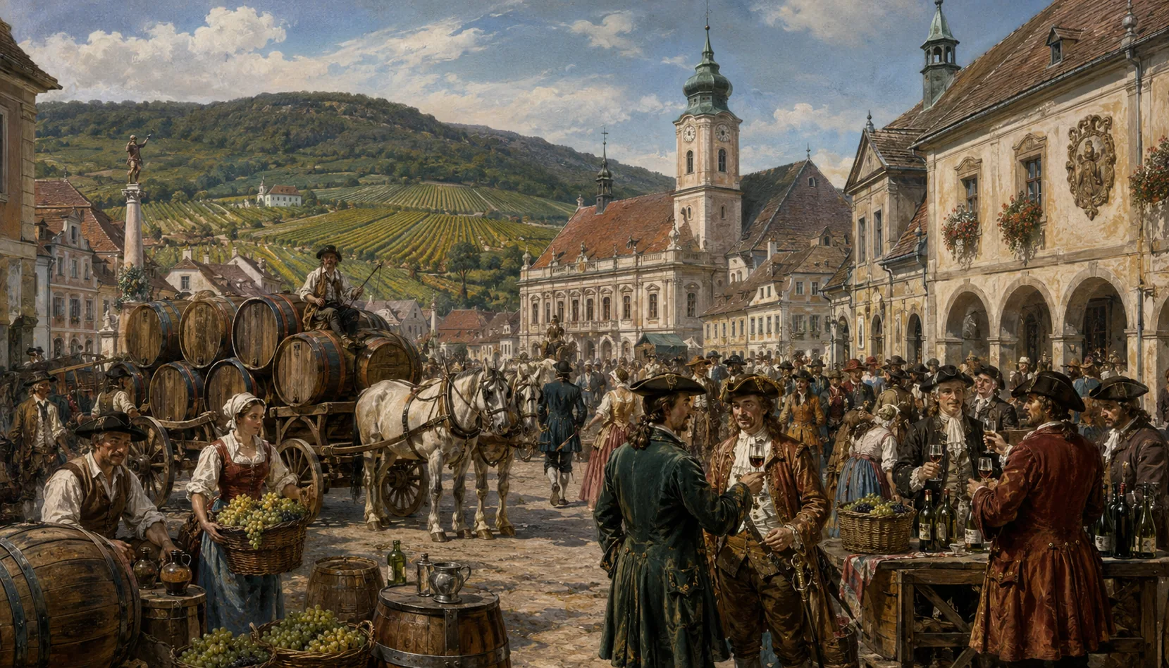 The richest wine town in the kingdom