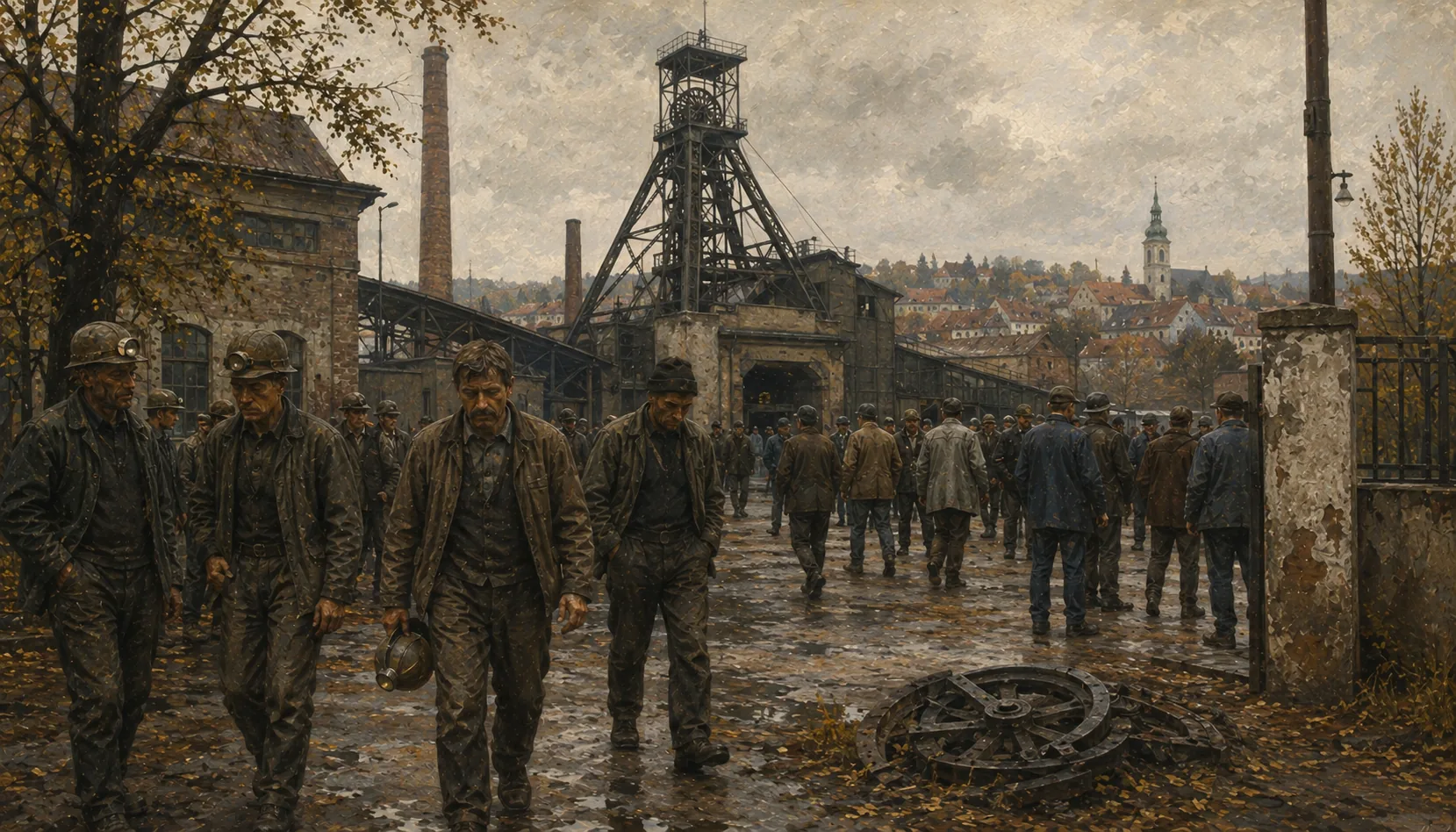 The mine closes