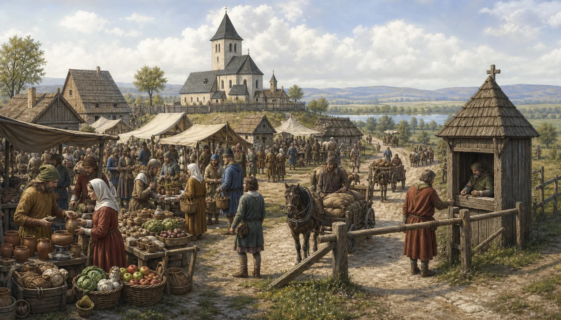 A market on Tuesdays and a toll on the road
