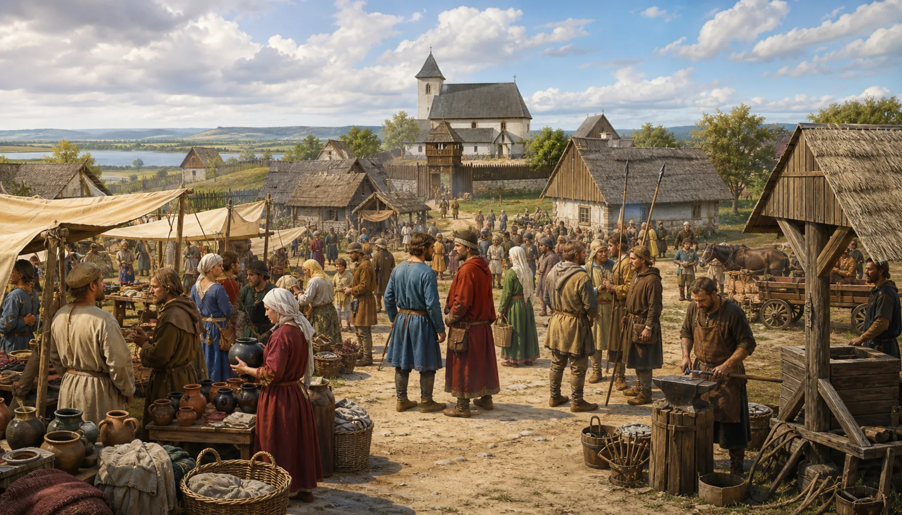 A step above a village