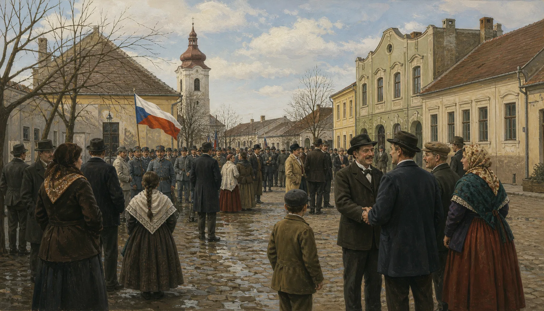 A bilingual town in a new state